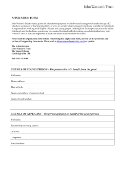 John Watson`s Trust