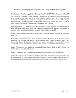Combining Separate Image Files into a Single Multispectral Image File
