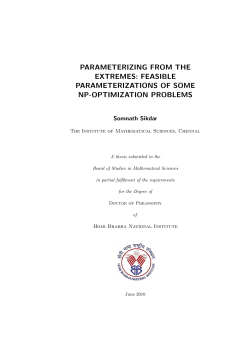 parameterizing from the extremes: feasible parameterizations of
