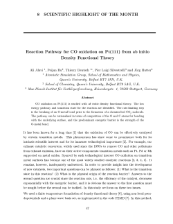 Reaction Pathway for Co oxidation on Pt(111) - Psi-k