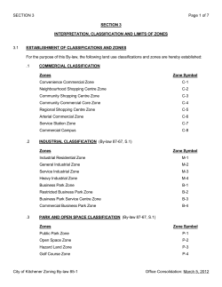 section 3 - City of Kitchener