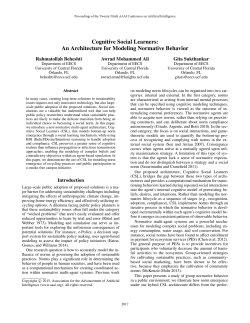 Cognitive Social Learners: An Architecture for Modeling Normative