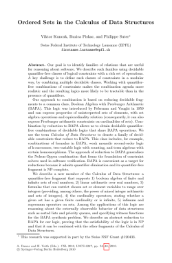 Ordered Sets in the Calculus of Data Structures - LARA