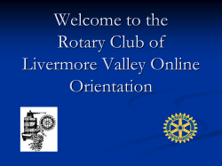 New Member Orientation