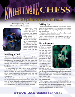Building a Deck Setting Up Turn Sequence