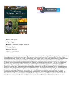 Read  The Organic Medicinal Herb Farmer: The