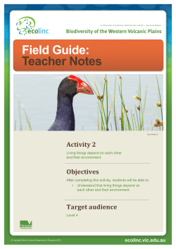 Living things depend on each other and their environment