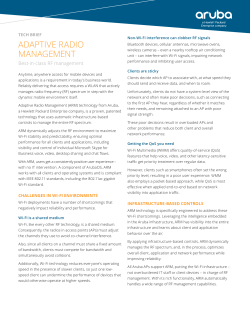 Adaptive Radio Management