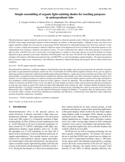 Simple assembling of organic light-emitting diodes