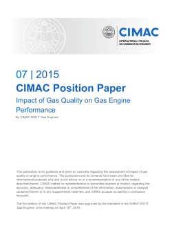 Impact of Gas Quality on Gas Engine Performance