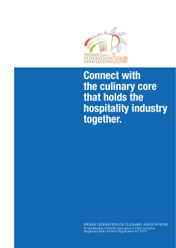 Connect with the culinary core that holds the hospitality industry