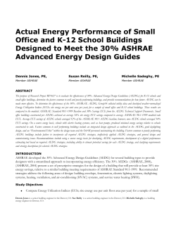 Actual Energy Performance of Small Office and K