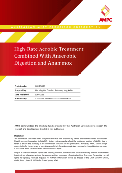 High-Rate Aerobic Treatment Combined With Anaerobic Digestion