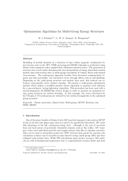Optimisation Algorithms for Multi-Group Energy Structures