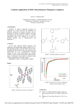 Catalytic Application of MOF, Mono/binuclear Manganese Complexes