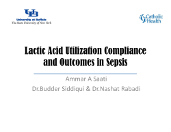 Lactic Acid Utilization Compliance and Outcomes in Sepsis