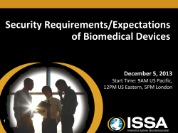 Medical Device Security