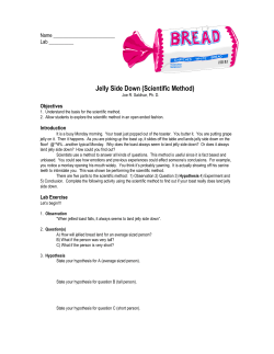 Jelly Side Down (Scientific Method)