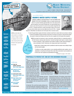 On the W ater FrOnt O n the W ater FrOnt