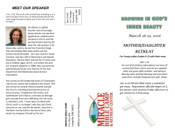 mother/daughter retreat