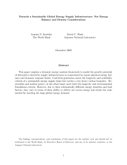 Towards a Sustainable Global Energy Supply Infrastructure: Net