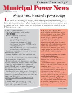 Municipal Power News