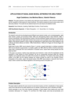 Applications of Radial Basis Neural Networks for Area