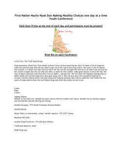 First Nation Nacho Nyak Dun Making Healthy Choices one day at a