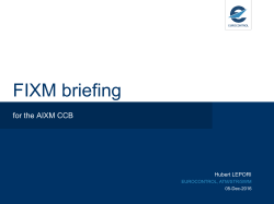 FIXM briefing