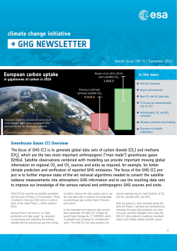 European carbon uptake