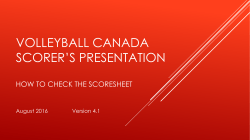How to Check the Scoresheet pdf