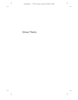 Group Theory