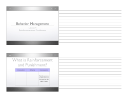 L04-Reinforcement and Punishment