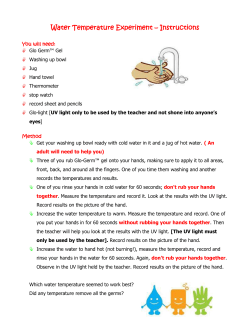 Experiment Cards Hand Washing