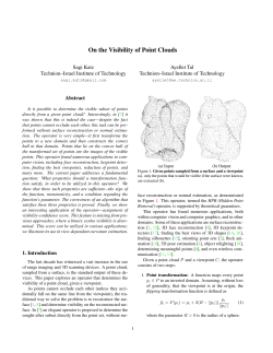 On the Visibility of Point Clouds