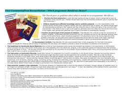 First Communion/First Reconciliation