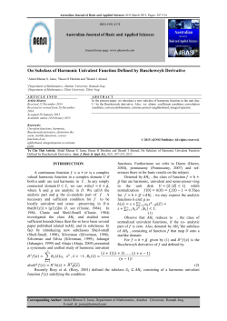 On Subclass of Harmonic Univalent Function Defined by