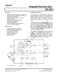 Integrated Dual-Axis Gyro IDG-300