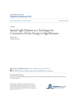 Spatial Light Dilution as a Technique for Conversion of Solar Energy