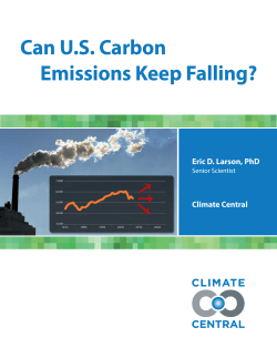 Can US Carbon Emissions Keep Falling?