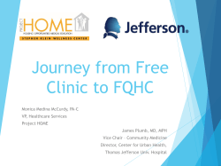 Monica McCurdy James Plumb - Free Clinic Association of