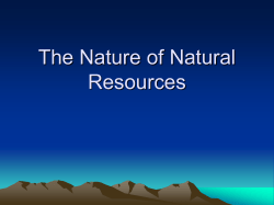 CH4-the nature of natural resources