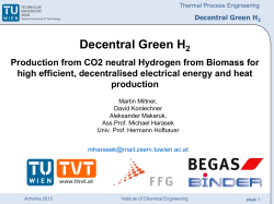 Decentral Green H2 - TU Wien - Institut f&uuml;r Verfahrenstechnik