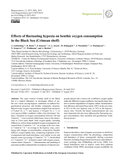 Effects of fluctuating hypoxia on benthic oxygen consumption in the