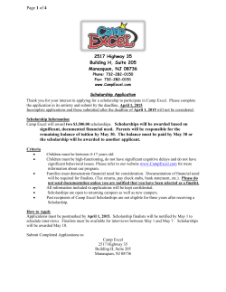 Scholarship Application