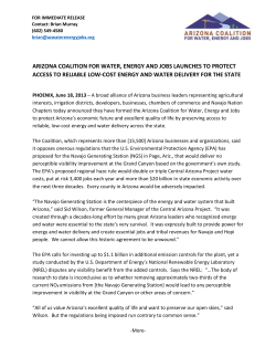 arizona coalition for water, energy and jobs launches to protect