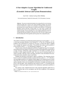 A Fast Adaptive Layout Algorithm for Undirected Graphs (Extended