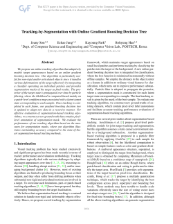 Tracking-by-Segmentation With Online Gradient Boosting Decision