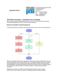 Raw Data Measurement - JETI Technische Instrumente GmbH