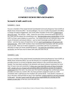 conflict resolution scenarios - Center for Changing Our Campus